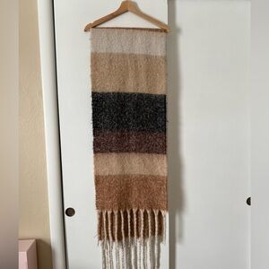 Jenni Tan and Cream Soft Scarf